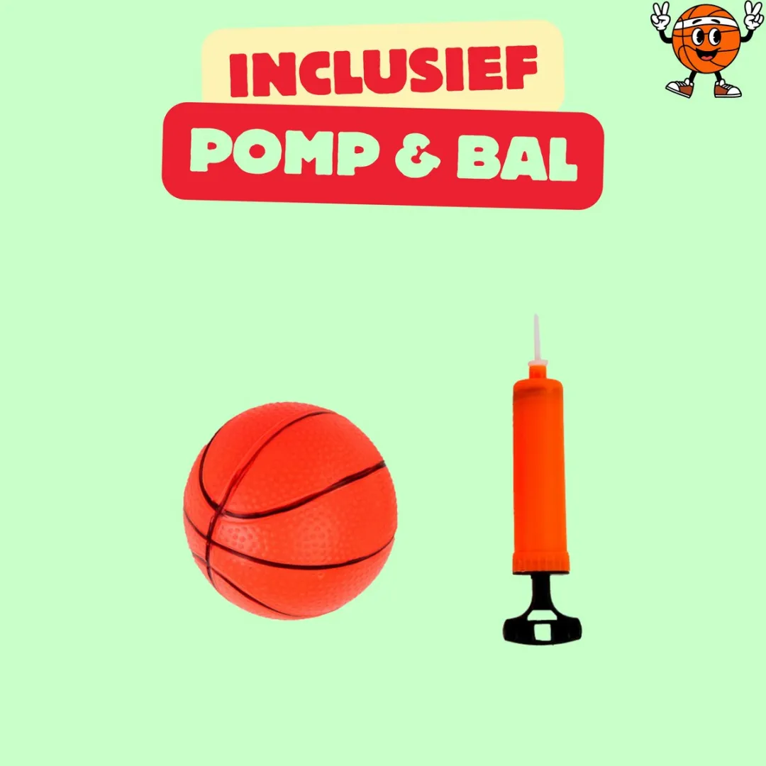 LEAN TOYS Basketbalset Oranje - 3+ jaar