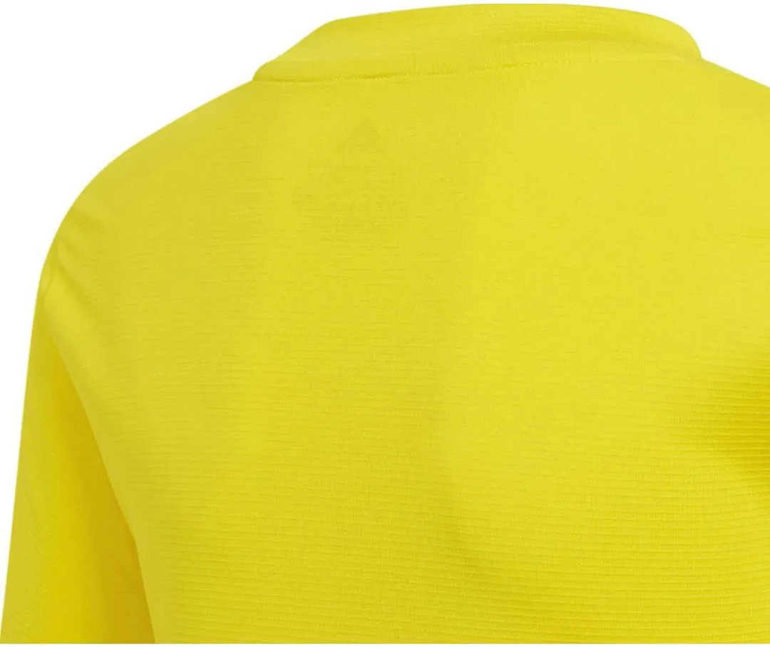 Adidas Base Tee GN7514 - Lange mouw kinder shirt - Maat 140 - Geel
