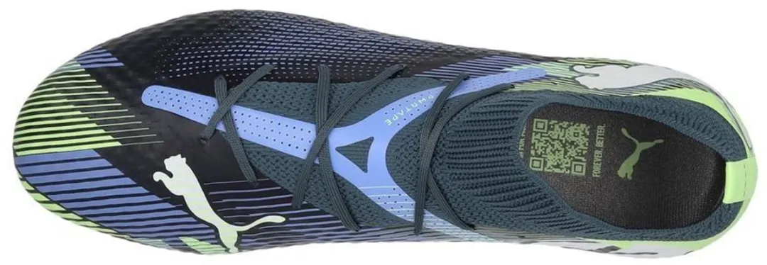 PUMA Future 7 Pro FG Voetbalschoenen 44 - Gray Skies/White/Fizzy Apple