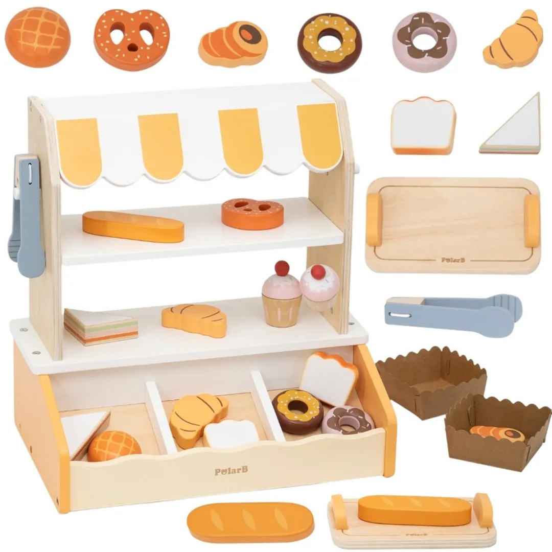 Viga Houten Mini Bakkerijwinkel 16 Stuks