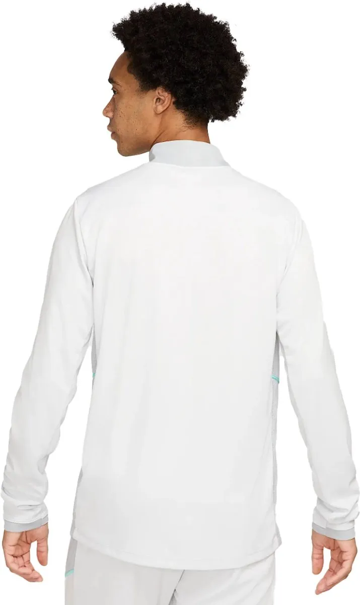 Nike Academy Dri-FIT Zip-Top Heren - Maat S - Grijs