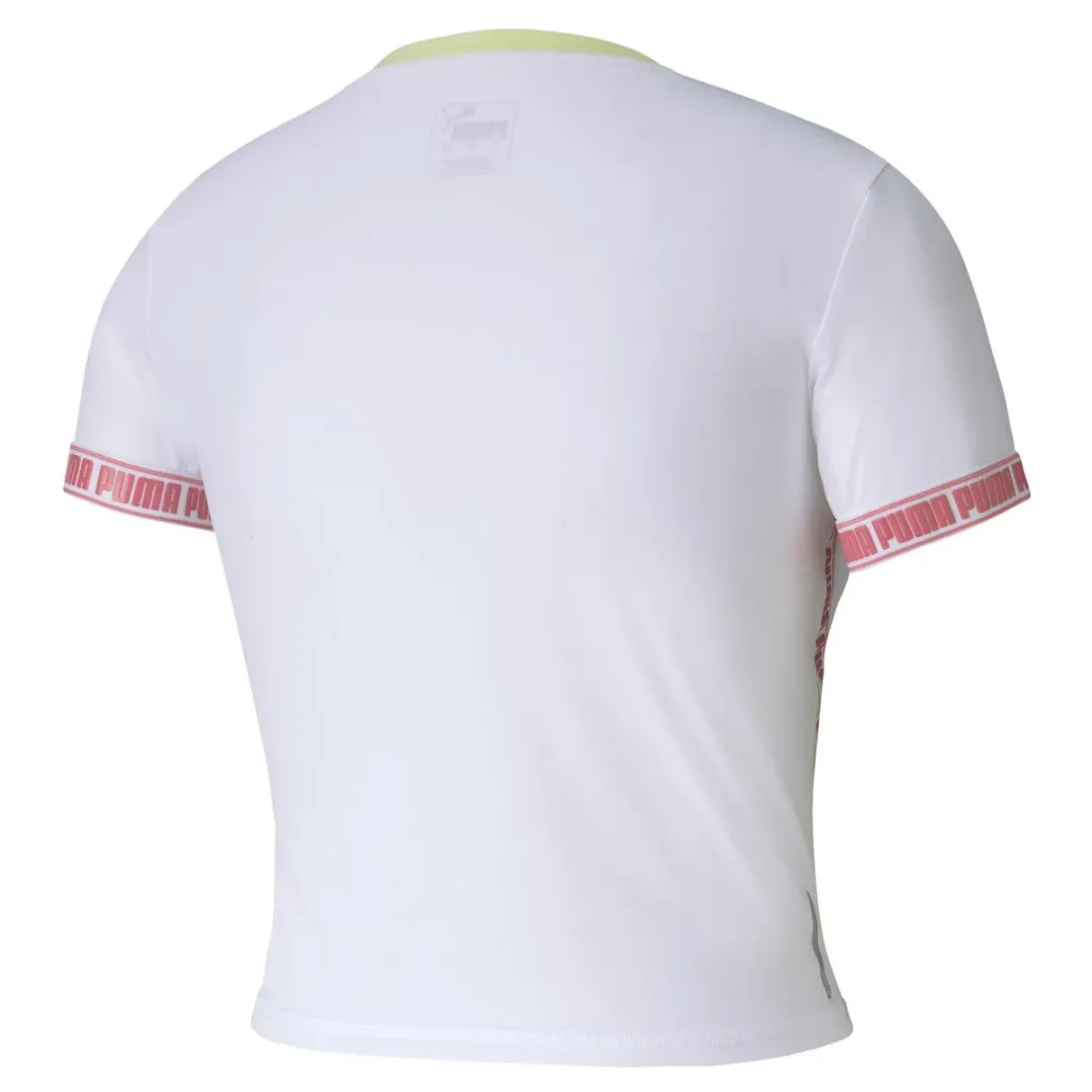 PUMA Last Lap Cropped SS T-shirt L - Puma White