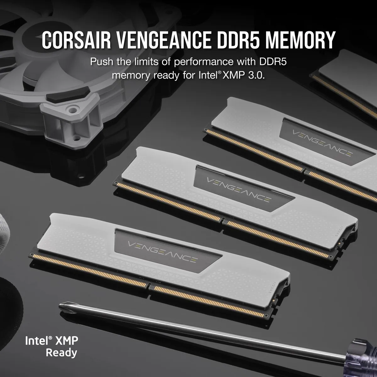 Corsair Vengeance DDR5-6400 32GB CL36 Wit - 2 Stuks