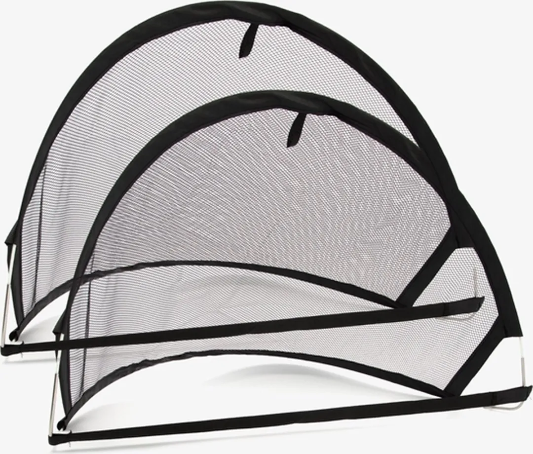 Dunlop Pop-up Doeltjes 2x - Mini Bal & Pomp - 60x40x40cm Zwart