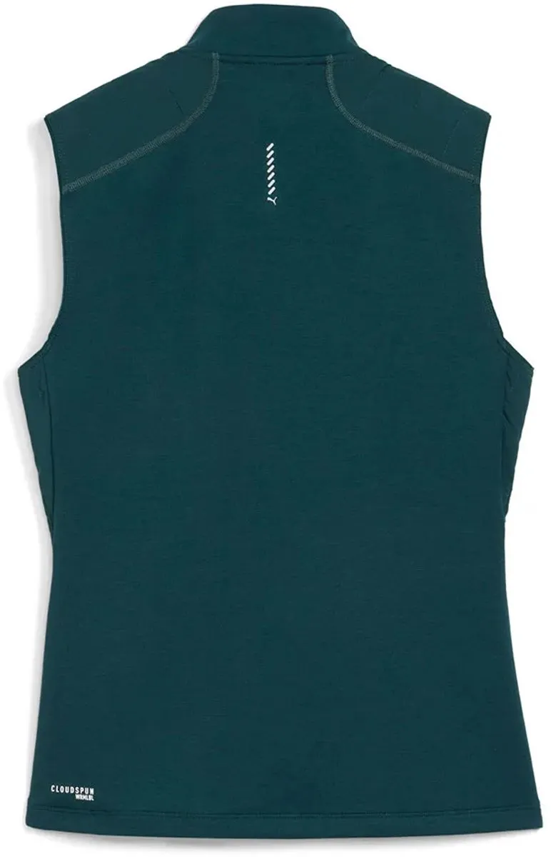 PUMA Cloudspun Warmlbl Vest - S - Green Terrain