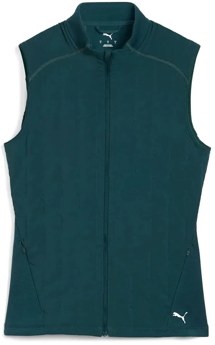PUMA Cloudspun Warmlbl Vest - S - Green Terrain