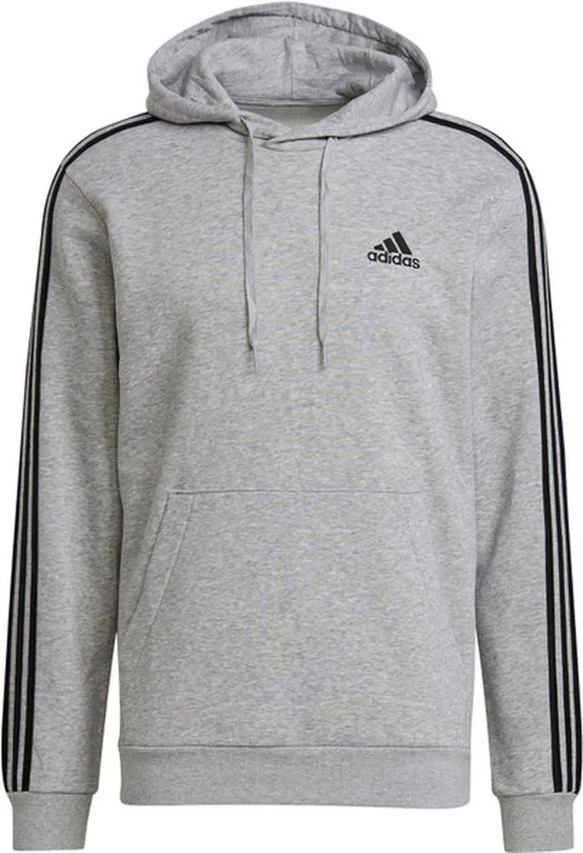 adidas 3-Stripes Fleece Hoodie Heren