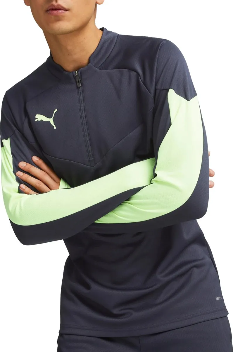 PUMA Individual Final 1/4 Zip Top 658039-47 - S - Parisian Night-Fizzy Light
