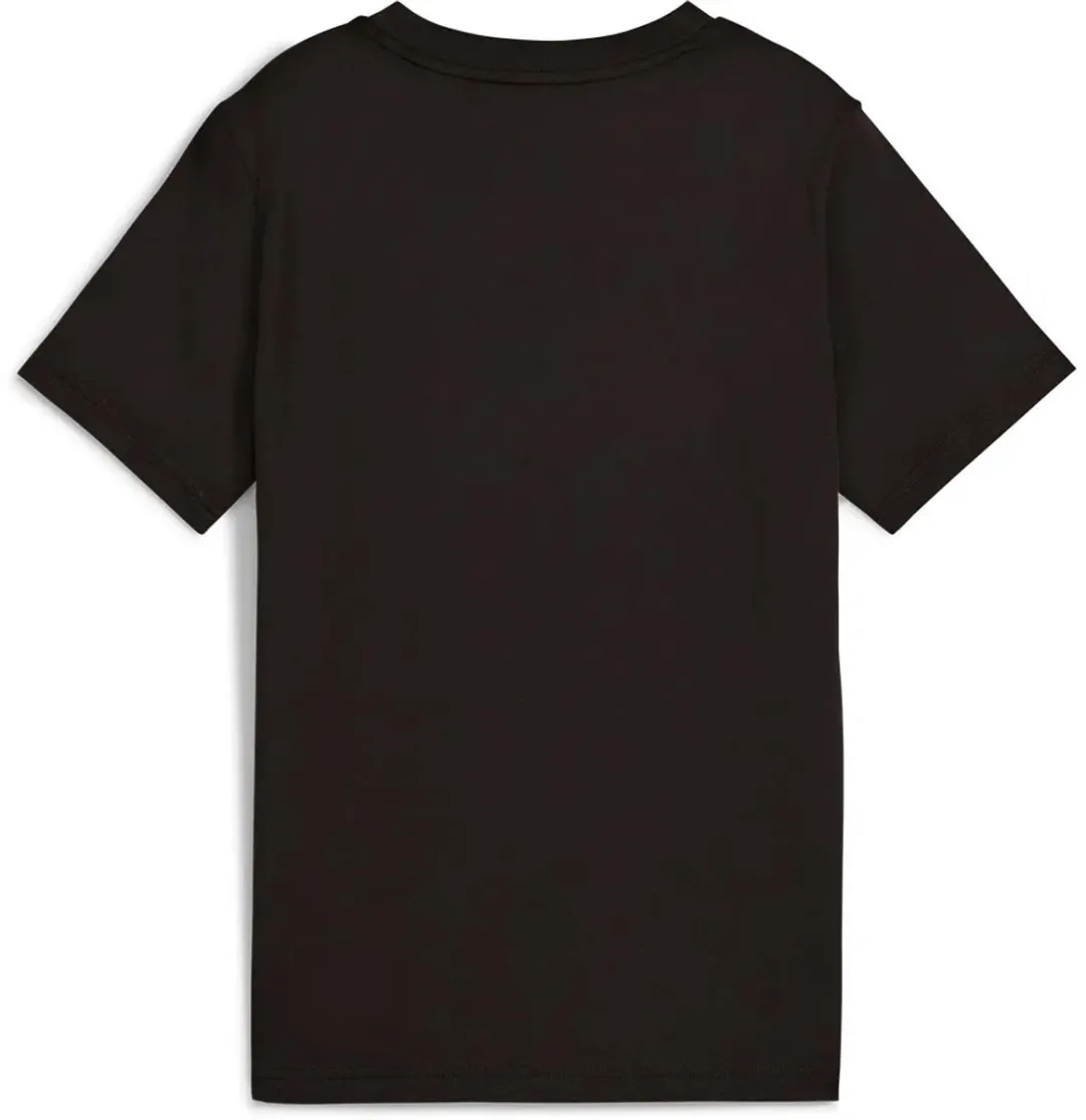 PUMA Ess 2 Color No.1 Logo T-shirt - 158/170 cm - Zwart/Geel