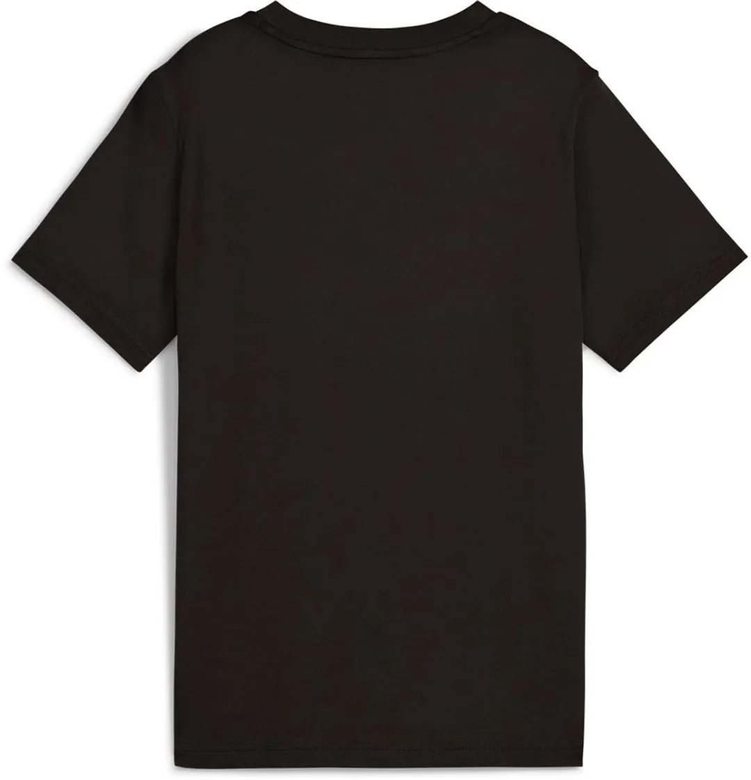 PUMA Ess 2 Color No.1 Logo T-shirt - 158/170 cm - Zwart/Geel