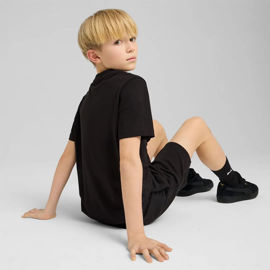 PUMA Ess 2 Color No.1 Logo T-shirt - 158/170 cm - Zwart/Geel