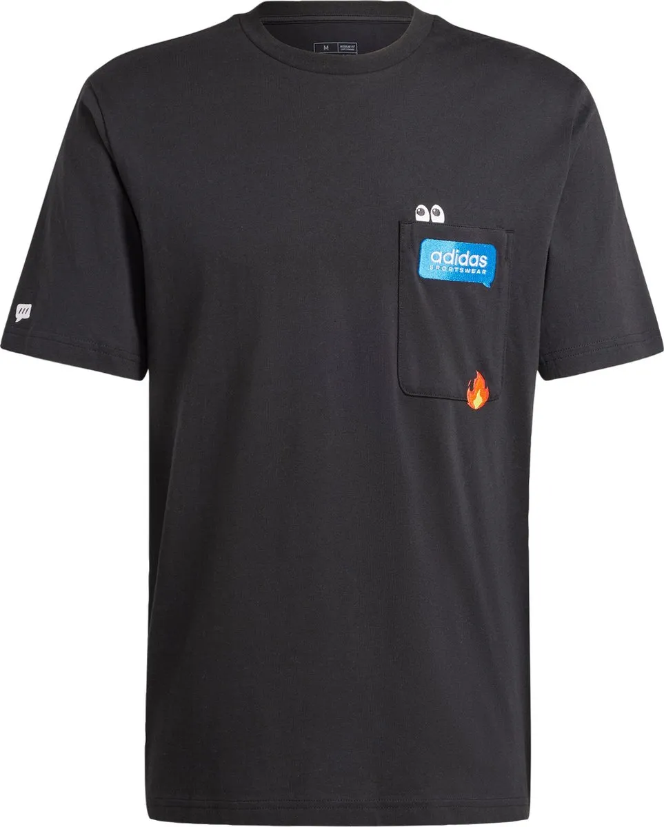 adidas Remoji Pocket Graphic T-shirt IW2639 - Heren - XS