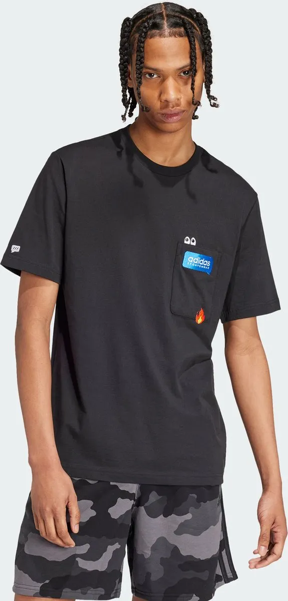 adidas Remoji Pocket Graphic T-shirt IW2639 - Heren - XS