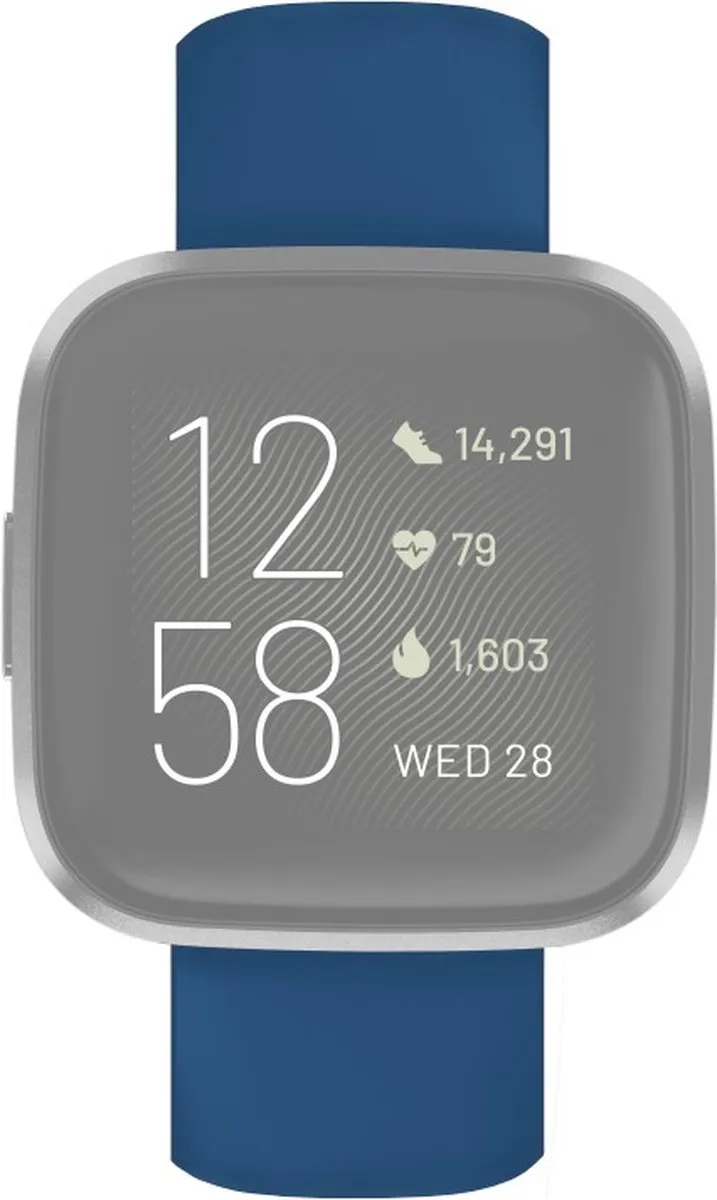 Hama Polsband Fitbit Versa/Ace - Blauw - 00086231 - afbeelding 6 van 6