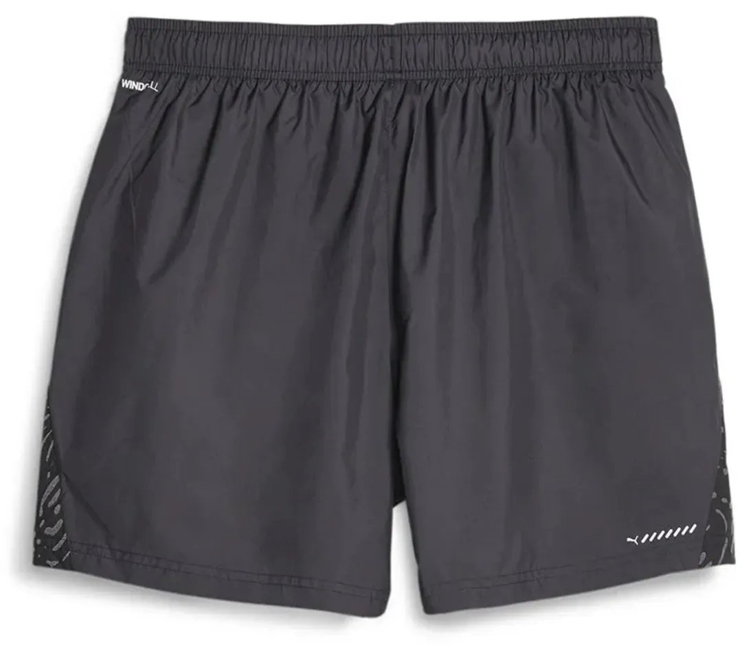 PUMA Run AOP 5" Korte Broek - L - Zwart