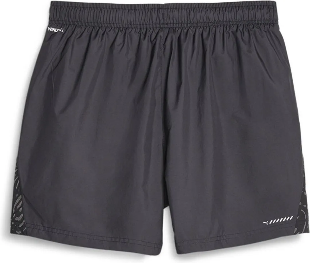 PUMA Run AOP 5" Korte Broek - L - Zwart