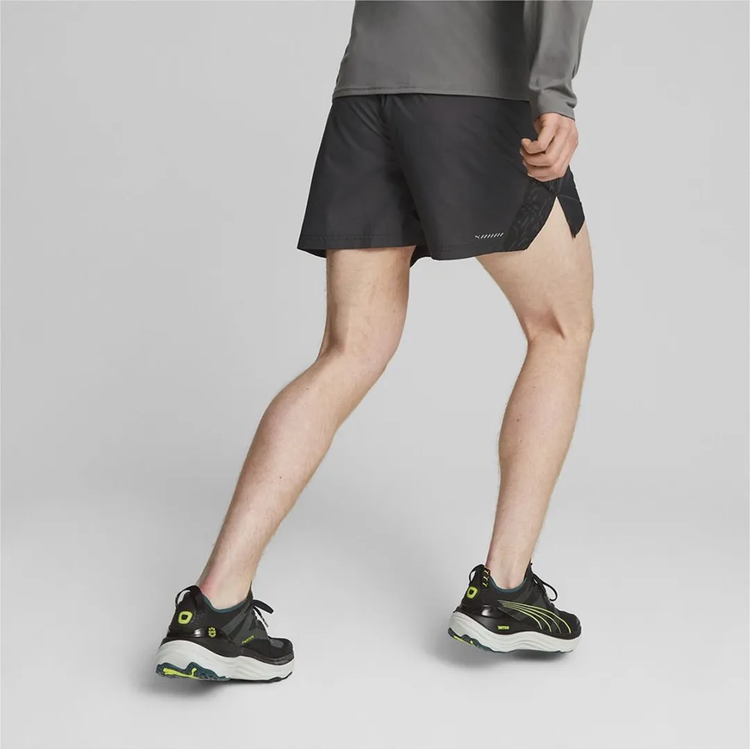 PUMA Run AOP 5" Korte Broek - L - Zwart