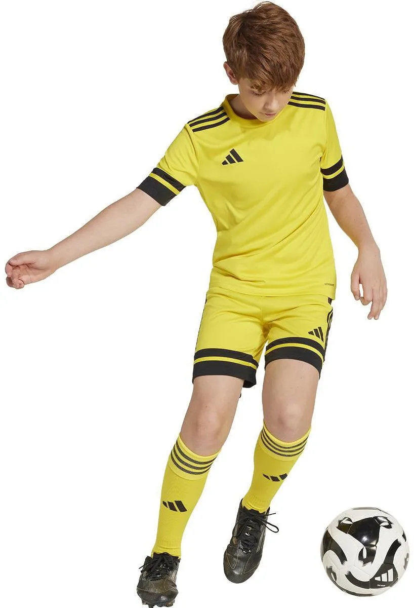 Adidas Squadra 25 Shirt Korte Mouw - Geel/Zwart 116 - afbeelding 6 van 6