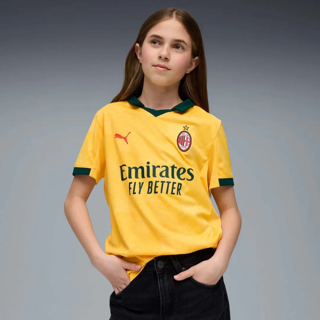 PUMA ACM 3rd Jersey Replica Jr T-shirt 140 - Geel