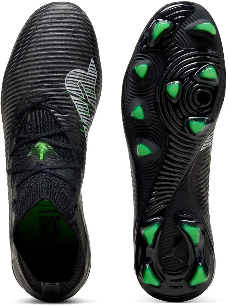 PUMA Future 8 Pro FG Voetbalschoenen 46 - Black/Cool Light Gray/Green