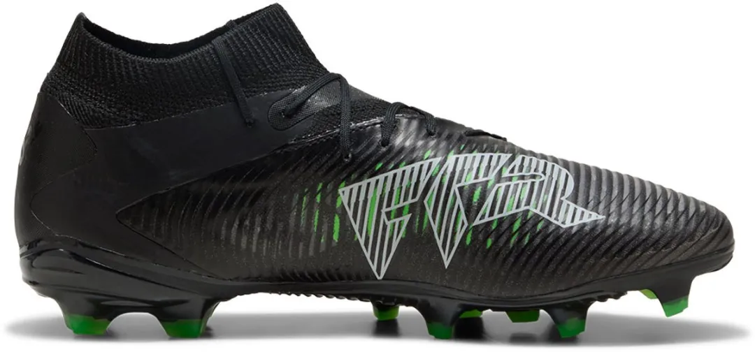 PUMA Future 8 Pro FG Voetbalschoenen 46 - Black/Cool Light Gray/Green