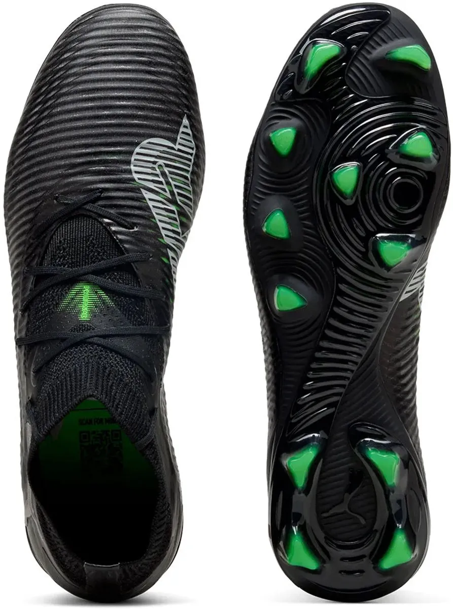 PUMA Future 8 Pro FG Voetbalschoenen 46 - Black/Cool Light Gray/Green