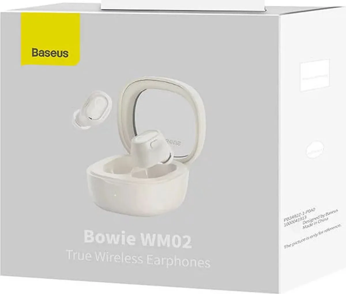 Baseus NGTW370202 WM02 TWS Hoofdtelefoon - Wit - afbeelding 6 van 6