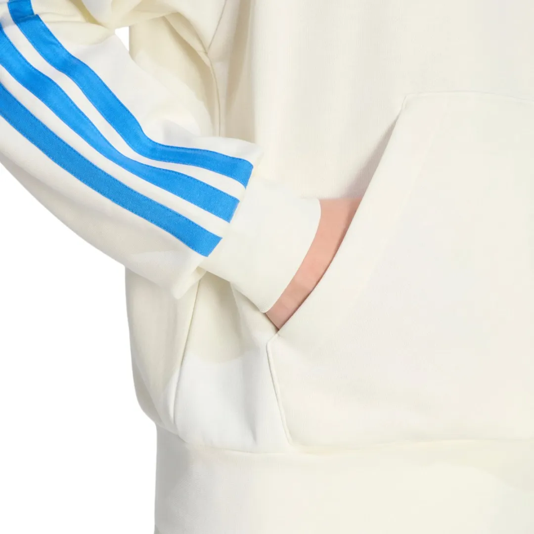 adidas Essentials 3-Stripes French Terry Hoodie KD4901 - Maat L - Crème