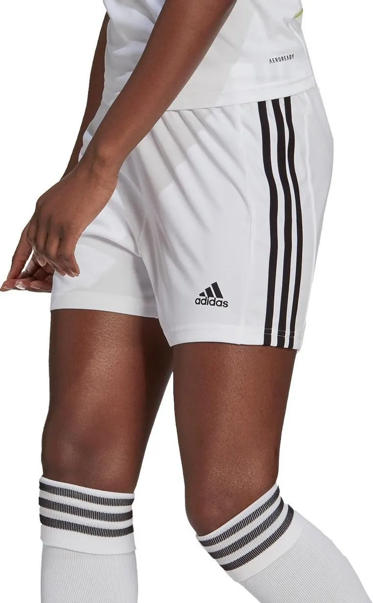 adidas Squadra 21 Short Dames - Maat L - Wit/Zwart
