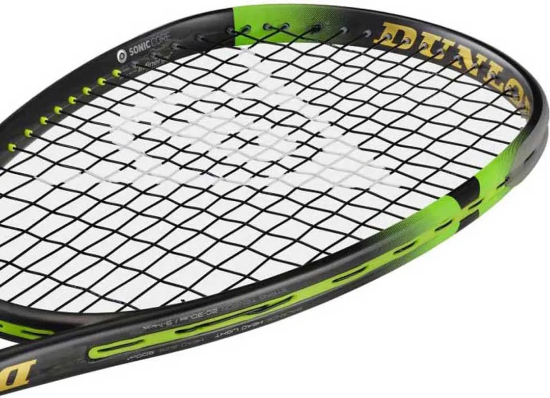 Dunlop Soniccore Elite 135 Squashracket - Black/Green