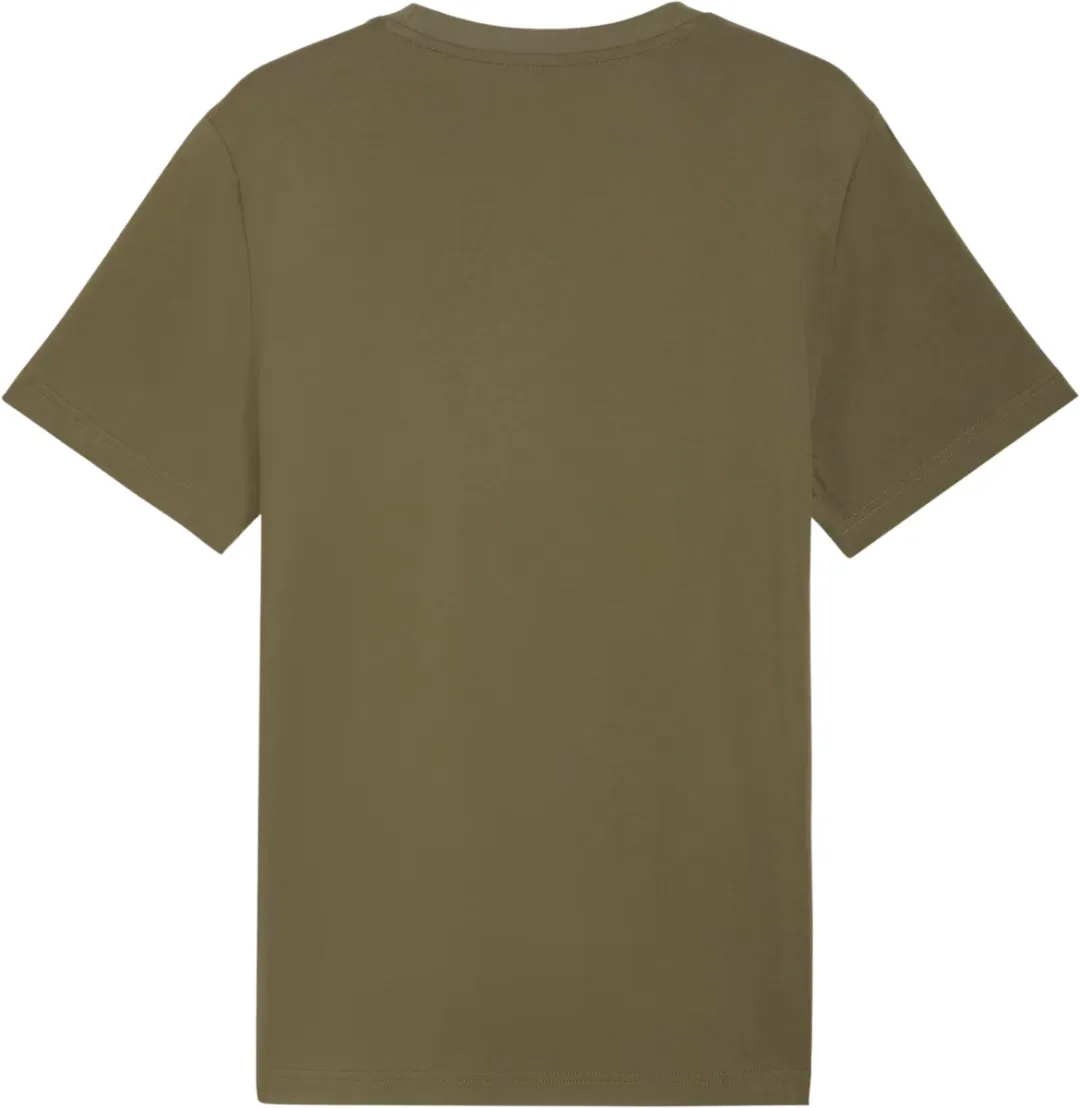 PUMA ESS Small No.1 Logo Tee Heren - Olijfgroen
