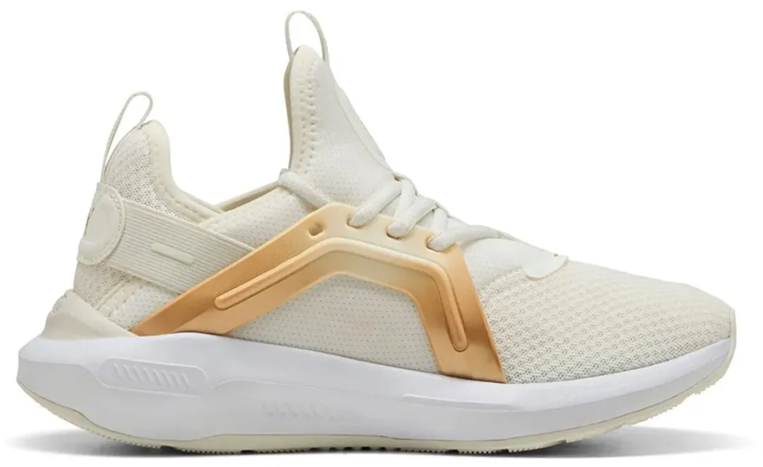 PUMA Softride Enzo 5 Metallic's Hardloopschoenen - 40 - Warm White/Gold/Black