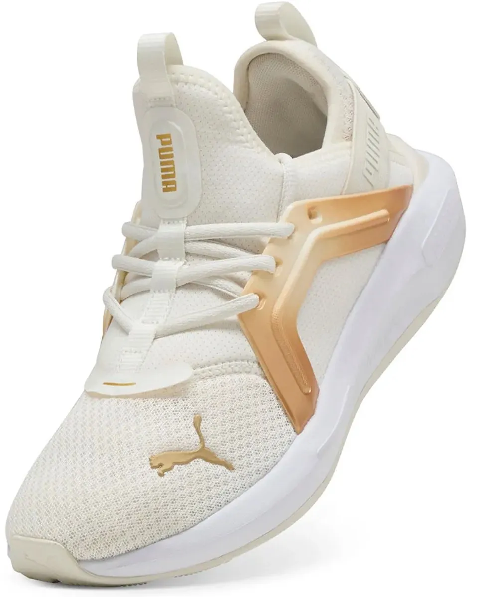 PUMA Softride Enzo 5 Metallic's Hardloopschoenen - 40 - Warm White/Gold/Black