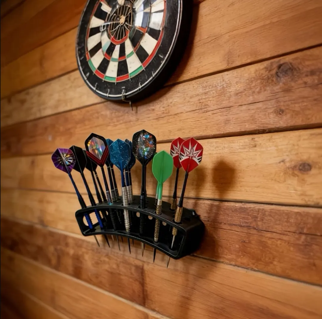 NUVEX Dartpijlbeschermers Wandhouder 21 Pijlen - Zwart