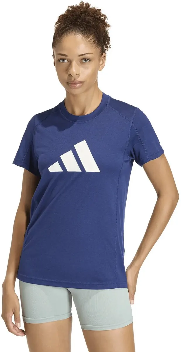Adidas T-Shirt Workout BP Dames S - Blauw