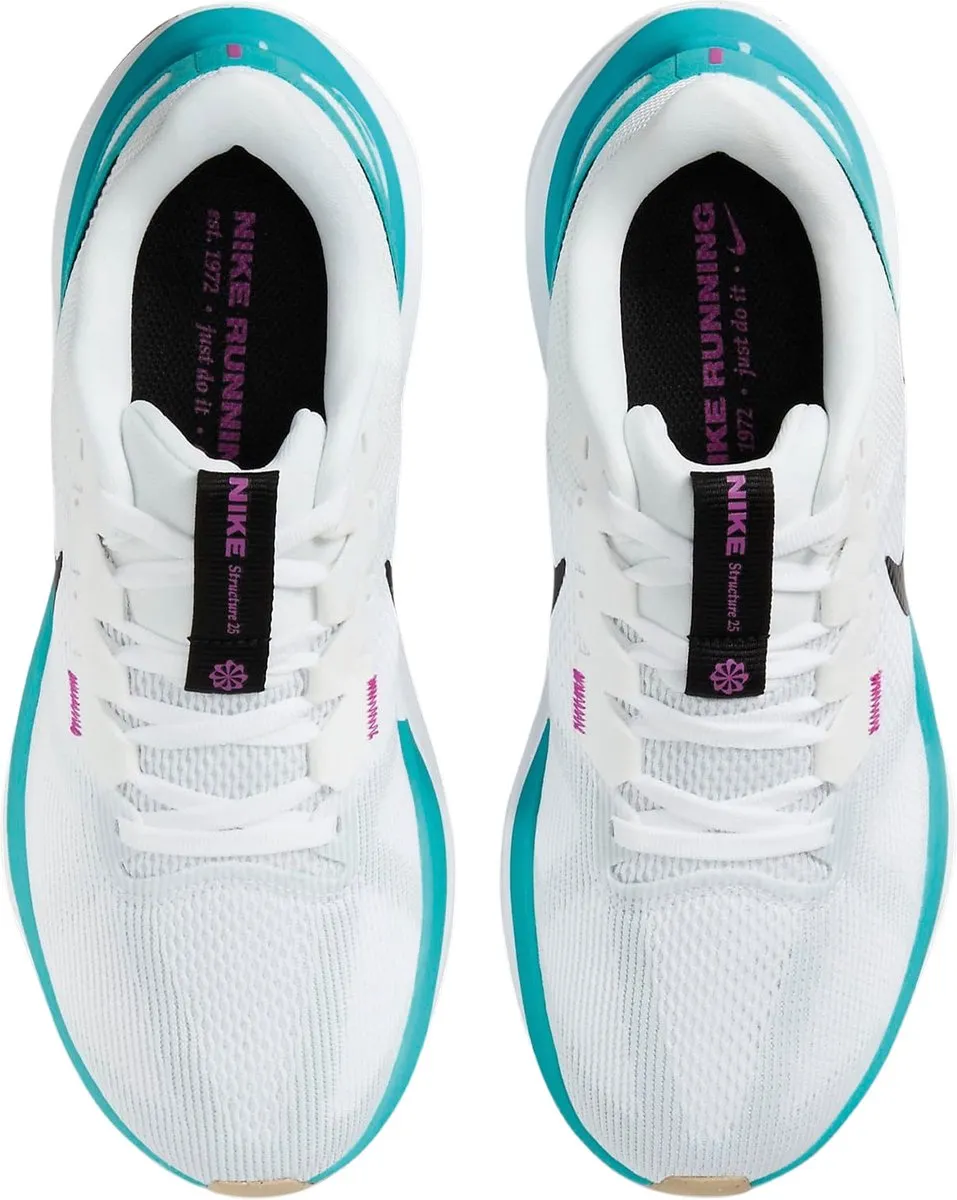 Nike Zoom Structure 25 Hardloopschoenen 38.5 - Wit/Blauw/Zwart