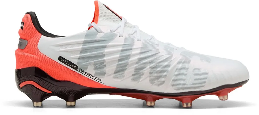 PUMA King Ultimate FG/AG Voetbalschoenen 41 - Wit