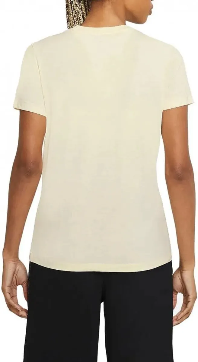 Nike Essential T-shirt Dames Crew Coconut Milk Beige - XS - afbeelding 6 van 6