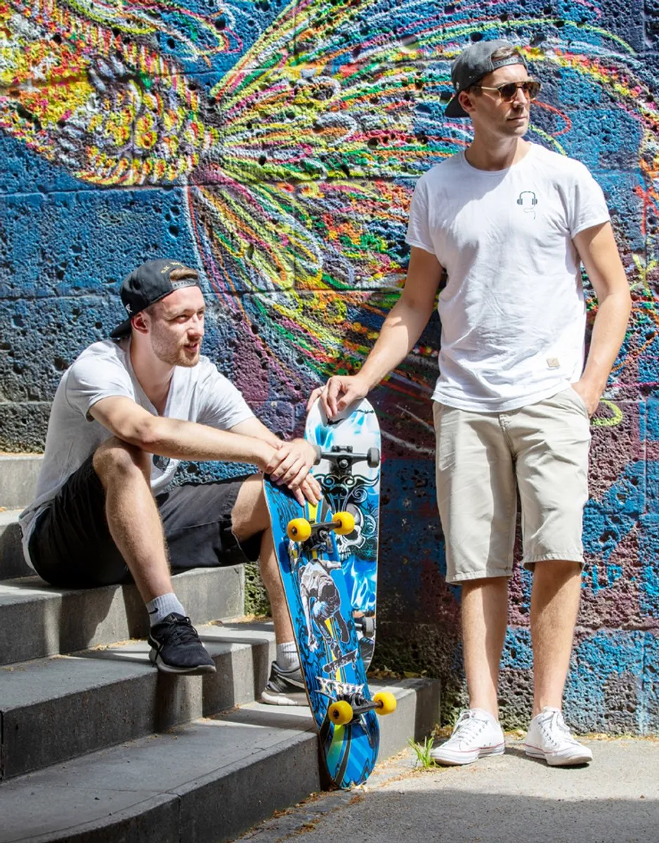Schildkröt Skateboard - Groen/Blauw/Rood/Zwart