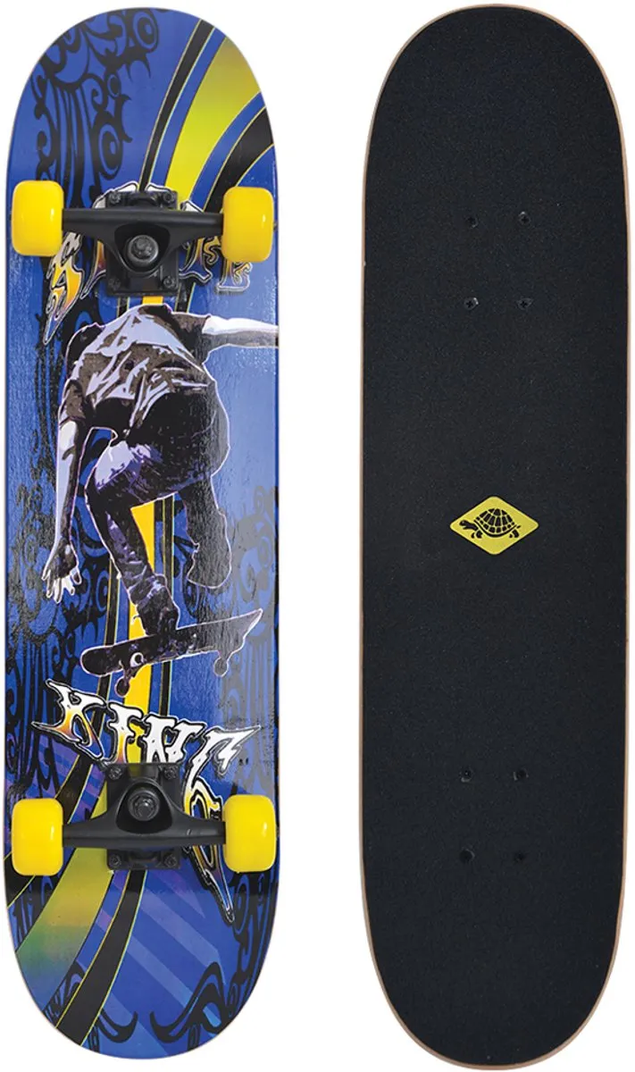 Schildkröt Skateboard - Groen/Blauw/Rood/Zwart