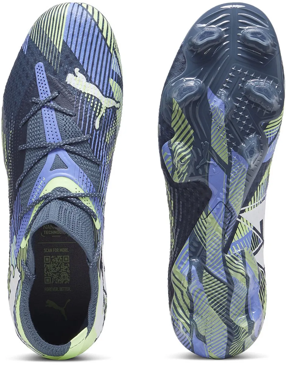 PUMA Future 7 Ultimate Low FG/AG Voetbalschoenen 44 - Blauw/Grijs