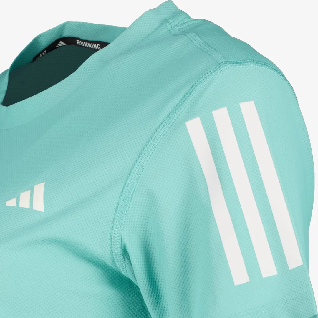 Adidas Own The Run Hardloop Dames T-shirt - L - Mintgroen