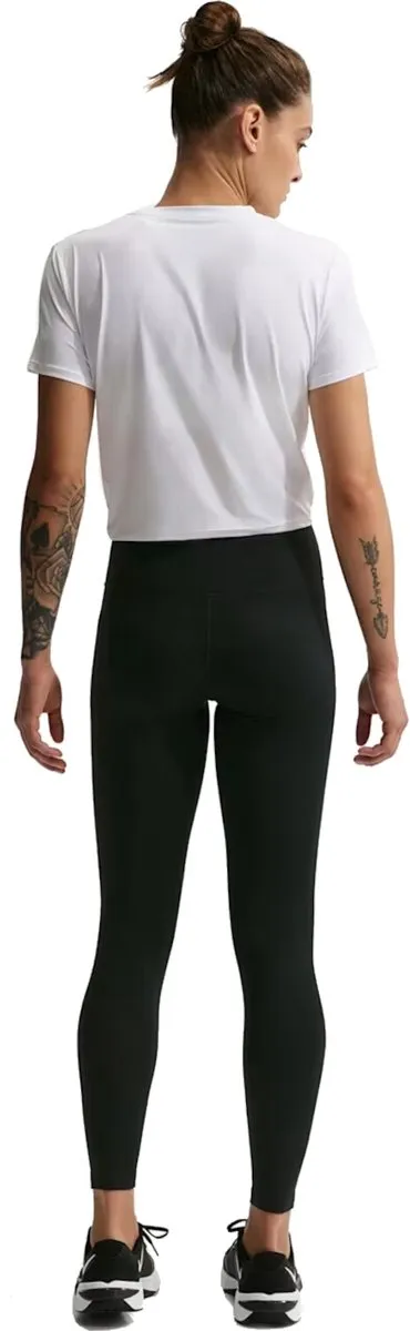 Nike Sportlegging One Seamless Front Dames L - Zwart