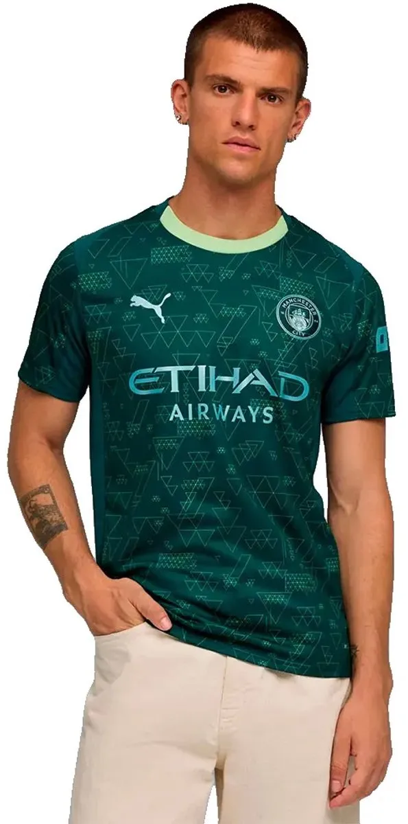 PUMA Manchester City FC 25/26 Replica Shirt - L - Groen