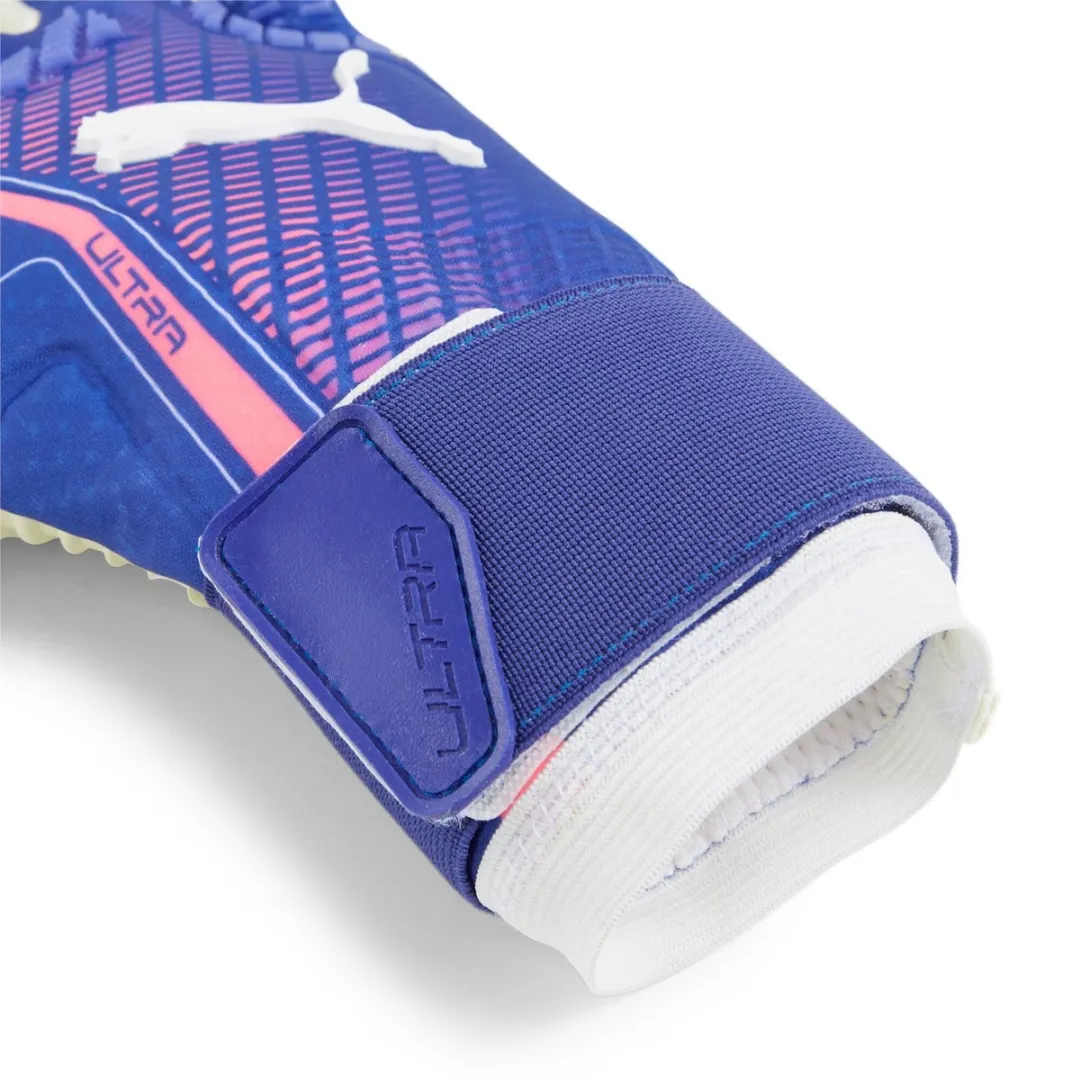 PUMA Ultra Ultimate Hybrid Keepershandschoenen - Maat 7.5 - Blauwroze Wit