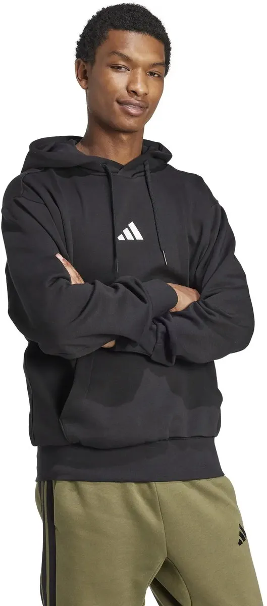 Adidas Essentials Feelcozy Hooded Sweatshirt - Zwart/Wit L