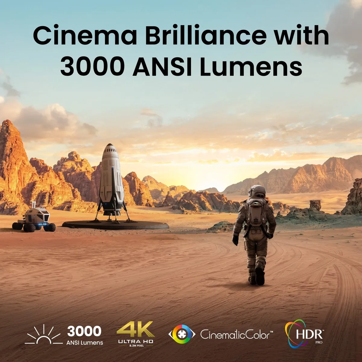 BenQ TK705STi 4K Laser Projector - Grijs - afbeelding 6 van 6