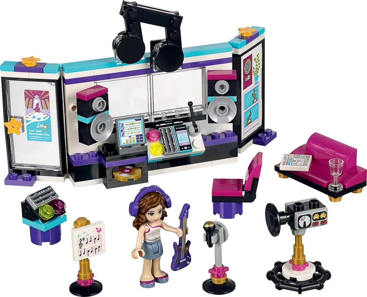 LEGO Friends Popster Opnamestudio 41103 - 172 Stukken - Paars - afbeelding 3 van 6
