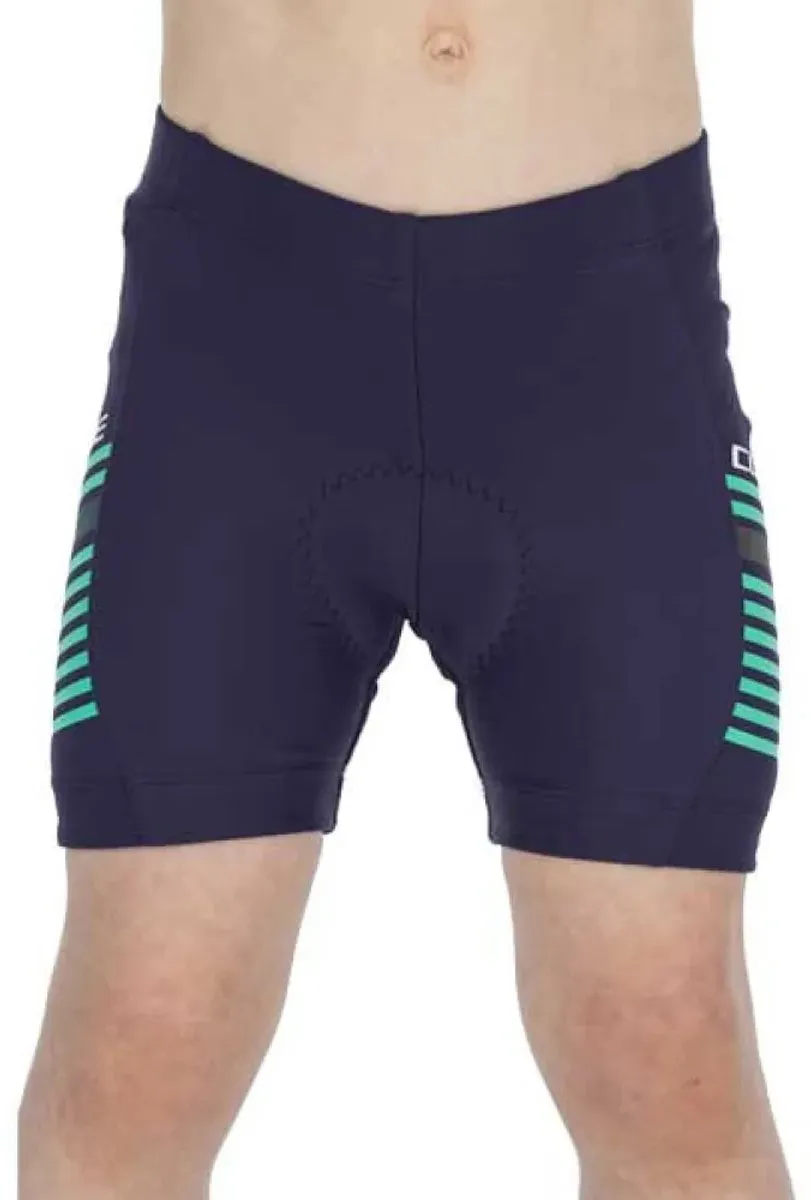 Cube Teamline Cycle Broek 2XS - Blauw/Mint