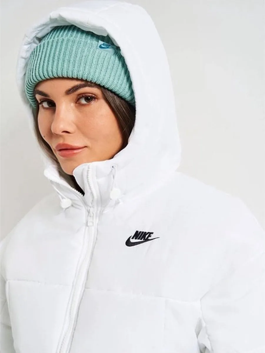 Nike Sportswear Classic Parka Lange Winterjas XS - Wit